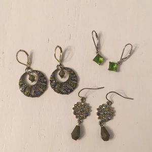 1928 Brand - 3 sets of Earrings